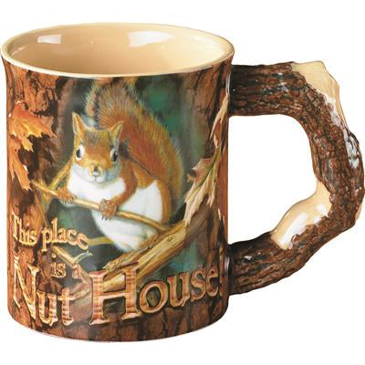 WILD WINGS SCULPTED MUG NUT HOUSE SQUIRREL