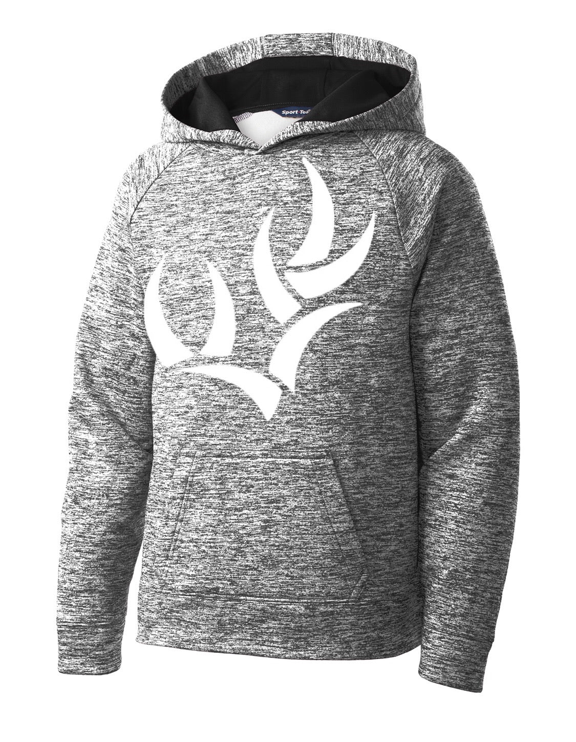 SPORT-TEK® YOUTH POSICHARGE® ELECTRIC HEATHER FLEECE HOODED PULLOVER
