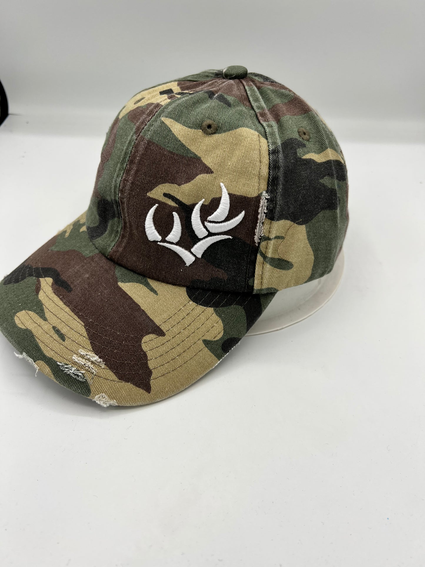 WHO HAT Camo Structured Stretch Cotton Cap