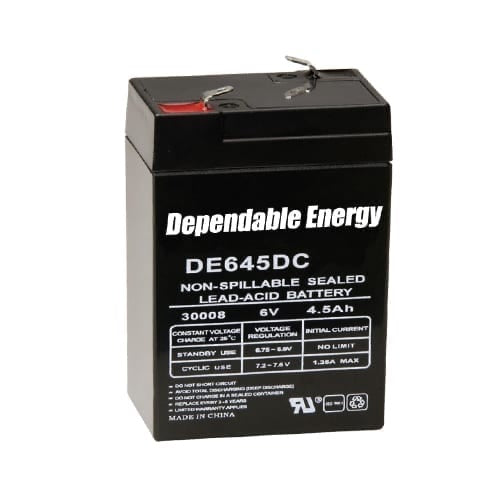 AMERICAN HUNTER® 6 VOLT 4.5 AMP HR RECHARGEABLE BATTERY - SINGLE PACKAGING