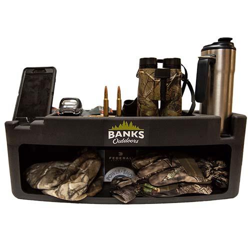 BANKS OUTDOOR STORAGE SHELF WITH LIGHT
