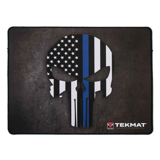 Thin Blue Line Punisher Police Support Ultra Premium Gun Cleaning Mat